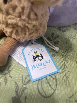 Jellycat Amuseables Ginger Plush Toy Authentic With Dust Bag A6GIN