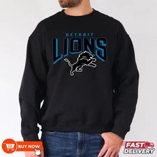 Detroit Lions Team NFL Football Sweatshirt - Full Color, Full Size