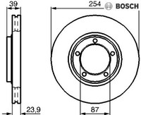 2X Bremsscheibe Bosch 0986478714 2 Bremsscheiben FüR Mitsubishi