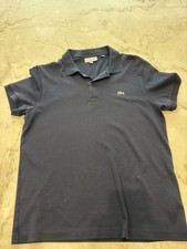 Lacoste Regular Fit Polo Shirt Navy Blue Mens Medium M