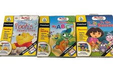 Leapfrog My First LeapPad Game Cartridges Complete w/ Books Lot Of 3