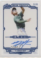 2019 Leaf Trinity Clear Auto Blue 3/45 Ji Hwan Bae Ji-Hwan Bae #CA-JHB Auto 7qg