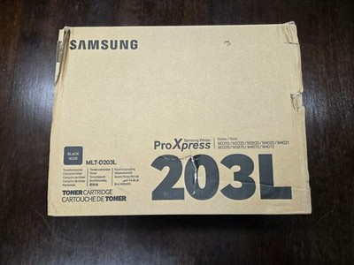 NEW IN BOX GENUINE SAMSUNG 203L BLACK TONER CARTRIDGE MLT-D203L HIGH YIELD