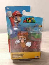 *FREE SHIP* 2.5" TANOOKI MARIO Super Mario  World of Nintendo JAKKS PACIFIC