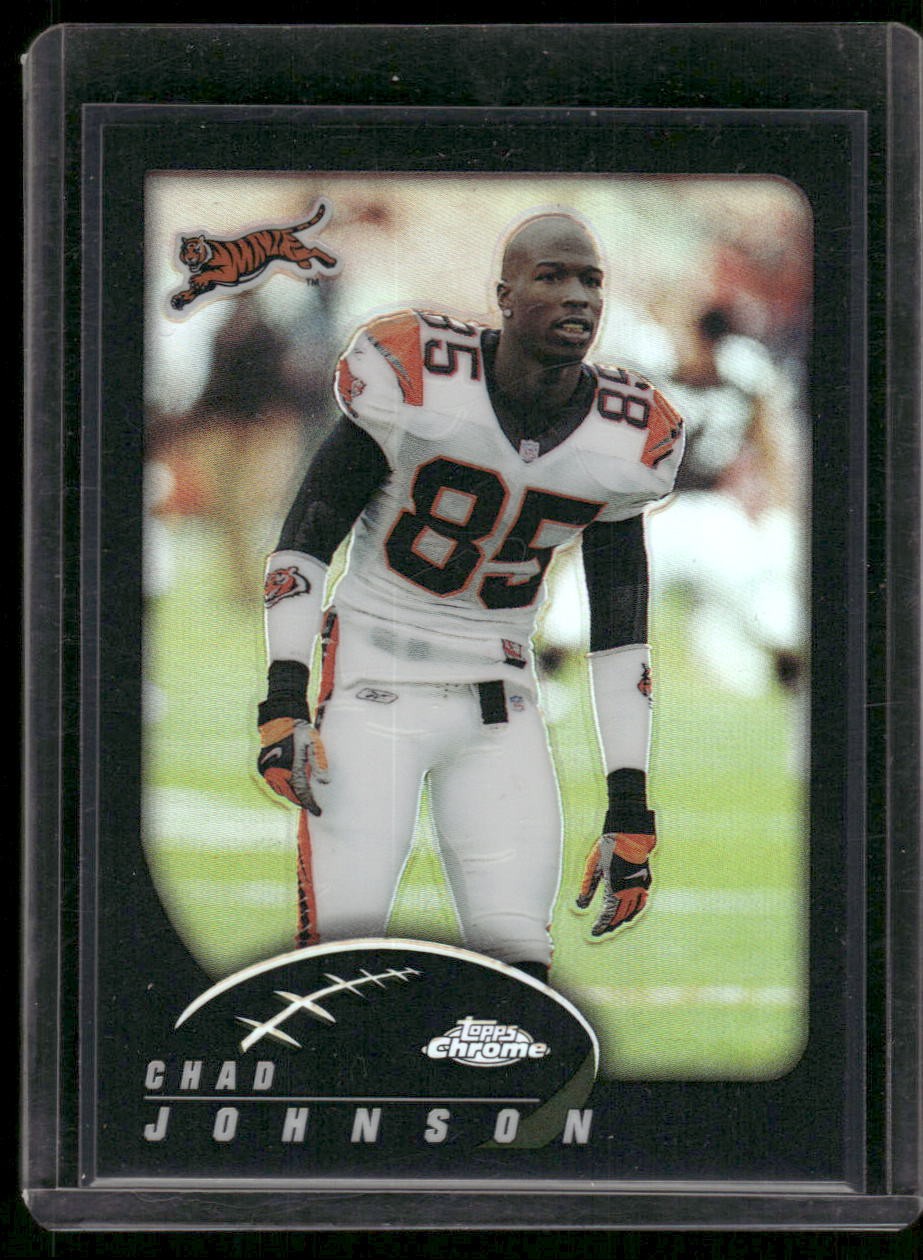 2002 Topps Chrome #58 Chad Johnson Black Refractors #/599