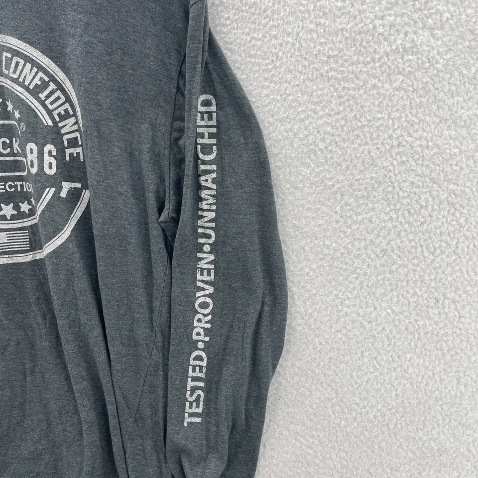 Camisa Glock Para Hombres Grande Gris Manga Larga Pistola Pistola Militar Informal Ejército Foto 4 de 4