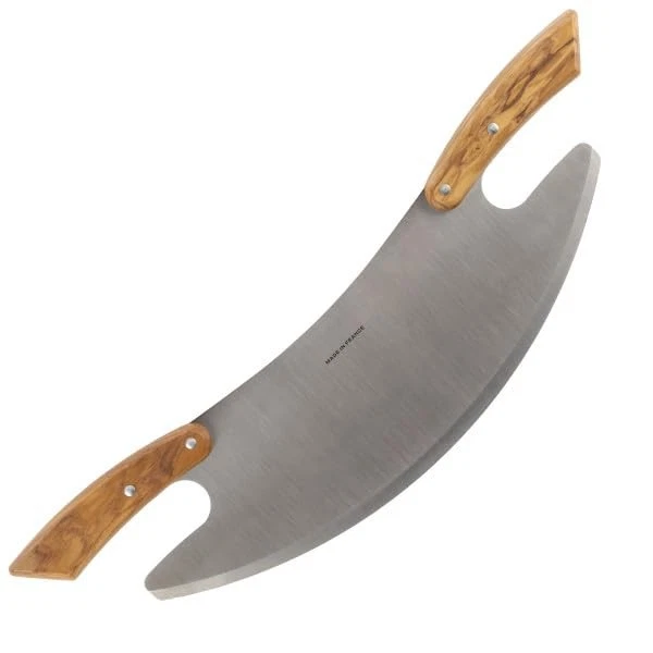 17” Pizza Cutter Rocker Blade - Stainless Steel Slicer with Double Olivewood ...
Opens in a new wind