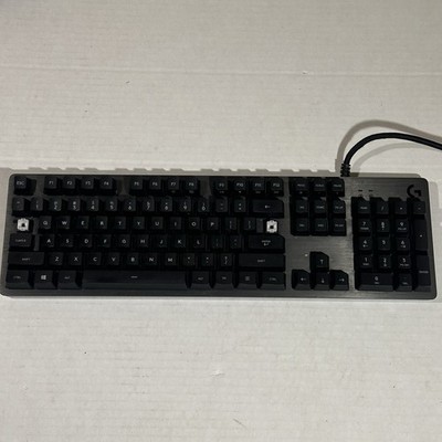 Logitech G413 Carbon Gaming Keyboard Black Red Backlight Missing 2 Keys