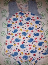 DDR Baby Strampler Frottee Retro