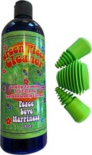 Green Piece Glass Cleaner 16 oz Bottle with Set of 3 Silicone Plugs - Exce