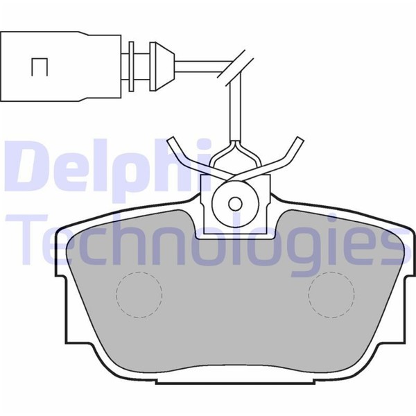 Delphi BremsbelÄGe Satz Hinterachse Passend FÜR VW California Transporter |-image