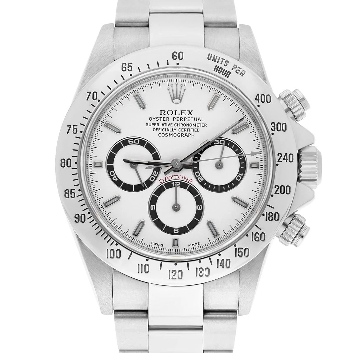 Zenith — Rolex Cosmograph Daytona 16520 White Dial Zenith Movement Circa 1999 Box/Papers