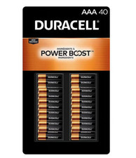 Duracell Power Boost AAA Alkaline Batteries Pack of 40
