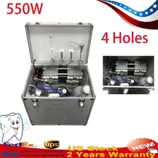 Portable Dental Delivery Unit Rolling Case with Suction Syringe Compressor