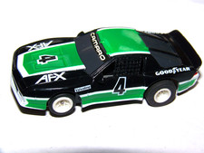 AFX / Tomy CAMARO Black/Green/White 4 HO Slot Car VERY NICE Condition