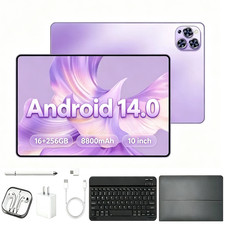 16GB RAM 256GB ROM 10inch Android 14 Tablet 8-Core IPS Display 8800mAh Bluetooth