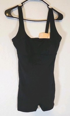 Popilush Black  Shapeware Bodysculpting  Romper W/Bust Cups NWT Size L