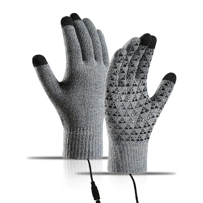 Heated Gloves Electric Rechargeable Battery Hand Warm Windproof Thermal Winter - Image 3 of 4