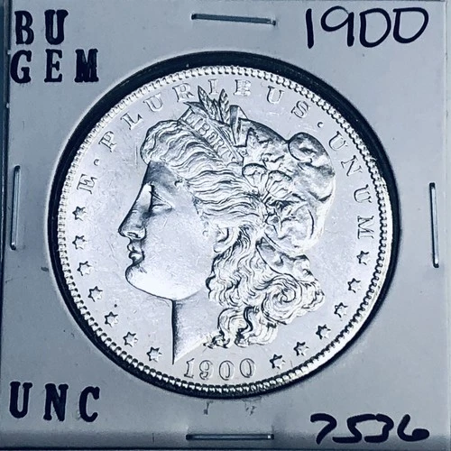 1900 BU GEM MORGAN SILVER DOLLAR UNC MS+++ U.S. MINT RARE COIN 7536