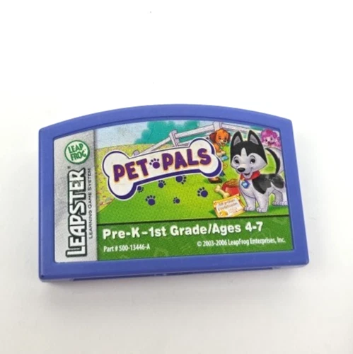 LOT of 4 LeapFrog Leapster Learning Game Cartridge Star Wars Diego Cars Pet Pals - Image 4 of 4