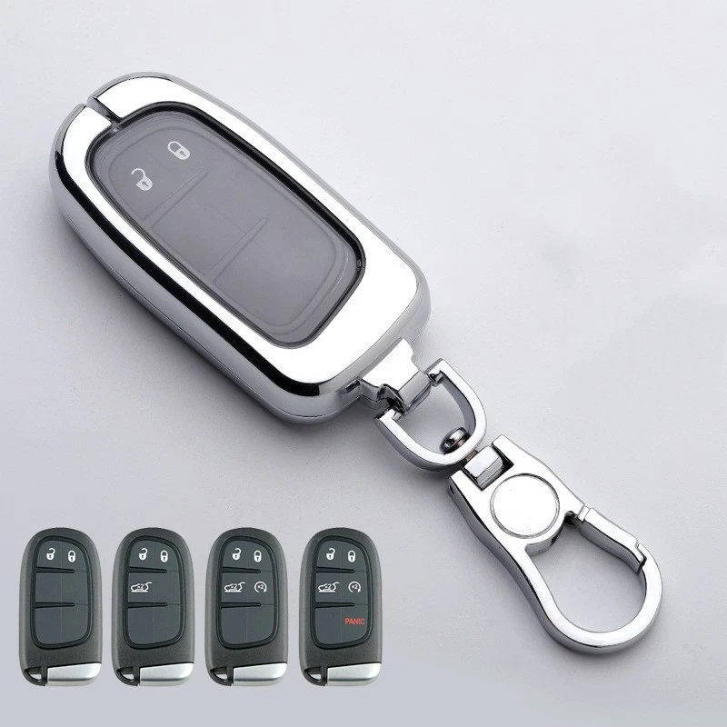 Funda Carcasa Llavero Coche TPU Aleación Zinc Para Jeep Grand Cherokee Para Dodge RAM Foto 4 de 4