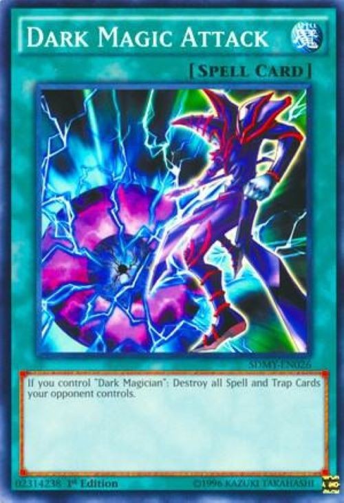 Dark Magic Attack - SD6-EN026 - Common - YuGiOh 1st Edition Moderately Played