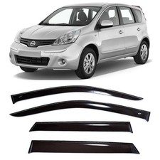 Tape-on Window Visors Rain Guards Fit Nissan Note E11 2005-2013 Wind Deflectors