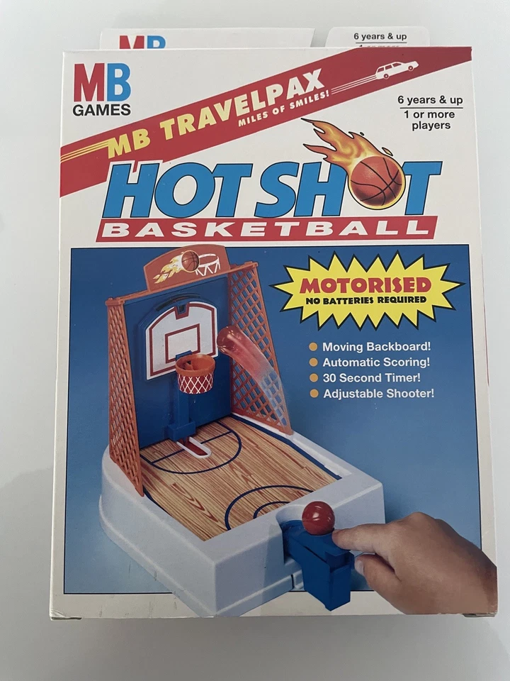 VINTAGE 1993 MB GAMES - MB TRACELPAX HOTSHOT BASKETBALL - NEW - Image 3 of 4