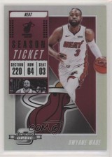 2018 Panini Contenders Optic Season Ticket Silver Prizm Dwyane Wade #93 HOF m9g