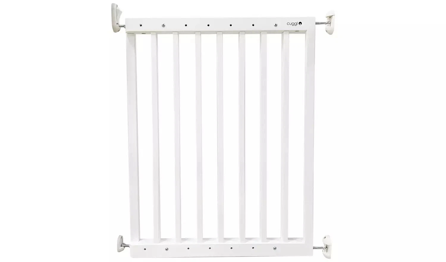 Cuggl White Wooden Safety Gate (OPENED BOX TESTED ITEM)