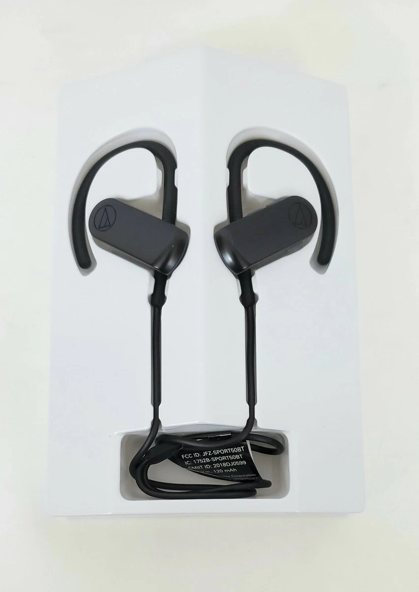 Audio Technica ATH SPORT50BT SonicSport Wireless In ear Headphones Black NOB