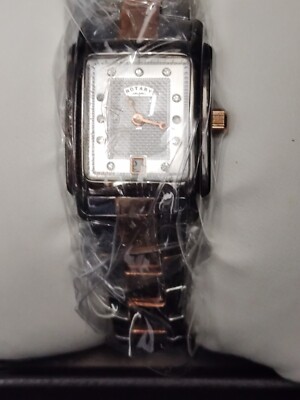 Rotary 1895 Editions Rose Gold Tone Stainless Steel Diamond Dial LB42831 Quartz