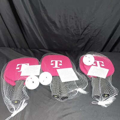 T-Mobile Tuesday Pickleball Set Of 6x Paddles x 3x Balls BRAND NEW