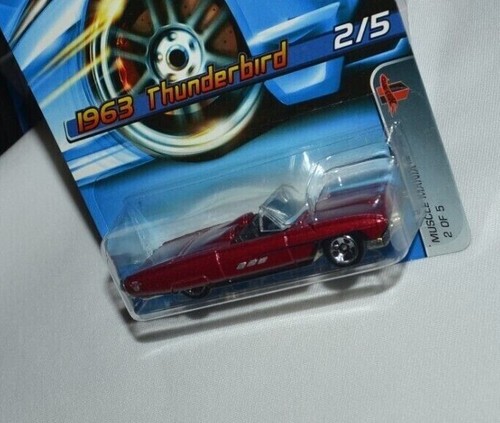 HOT WHEELS 2006 MUSCLE MANIA 2 OF 5 - 1963 THUNDERBIRD METALLIC BURGUNDY - Picture 5 of 6