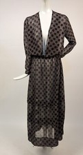 EDWARDIAN SHEER CHECKER WOVEN MUSLIN DRESS