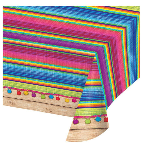 (Table Cover) - Creative Converting 324357 All Over Print Plastic Table cover,