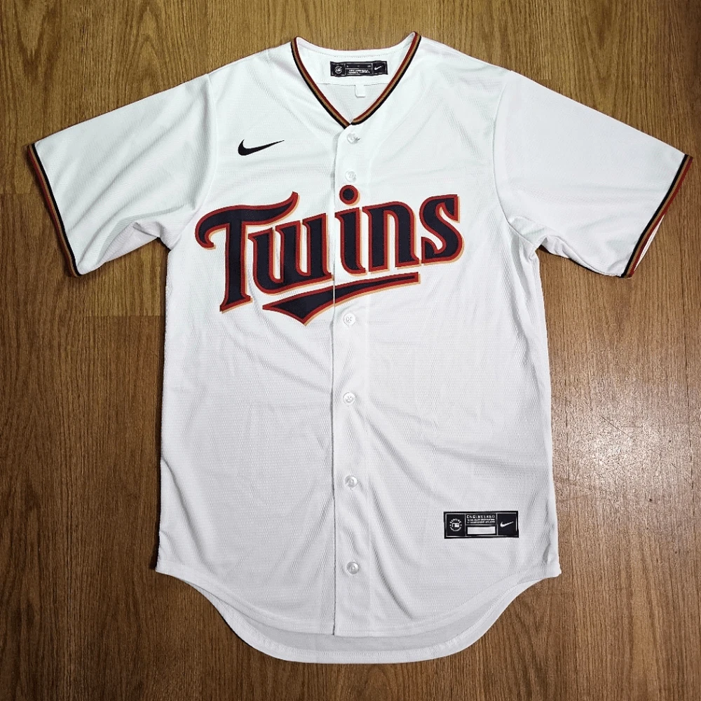 Minnesota Twins Nike White Home Blank Replica Jersey Men's Small S  Authentic New