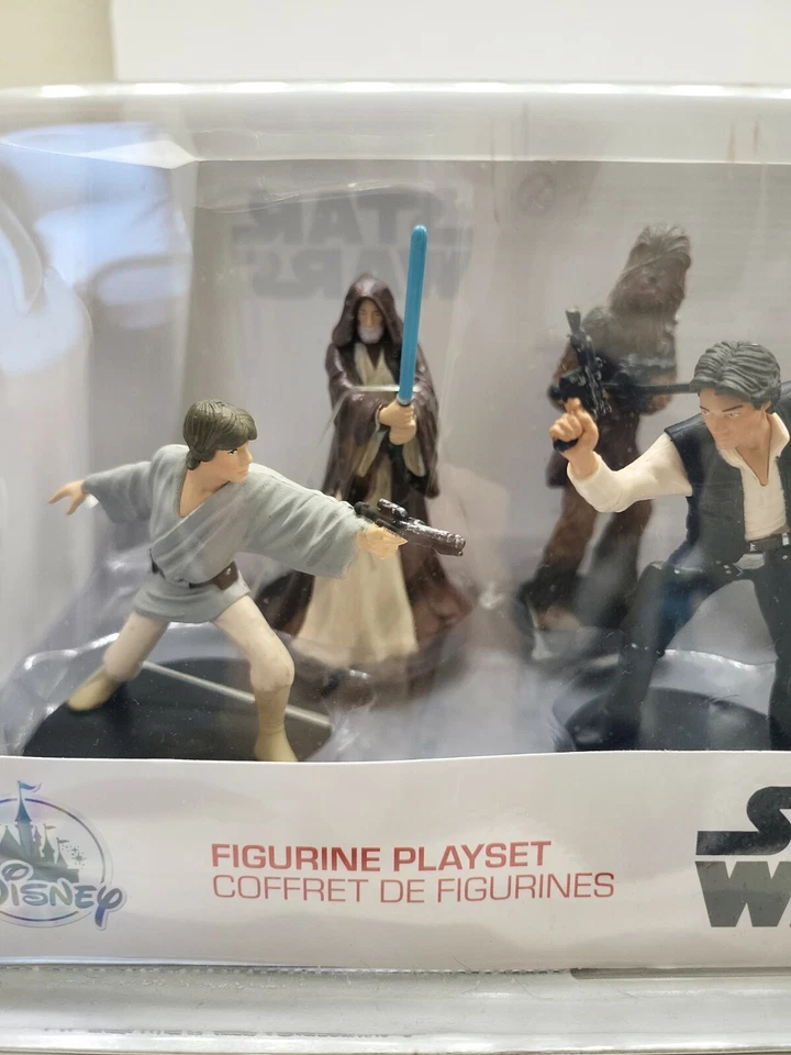 DISNEY STAR WARS Cantina Figura Juego 6 Figuras Pastel Toppers Caja Daños Nuevo Foto 3 de 4