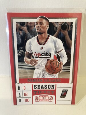 2017 Panini Contenders Draft Picks Basketball Damian Lillard Card