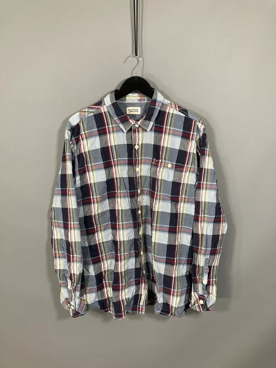 TOMMY HILFIGER Shirt Size XXL Check Great Condition Men s