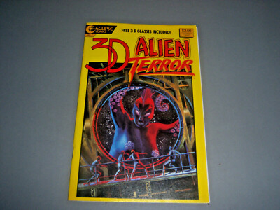 3D Alien Terror No. 1 Eclipse Comics June 1986 with 3D Glasses VF/NM 9. ...
