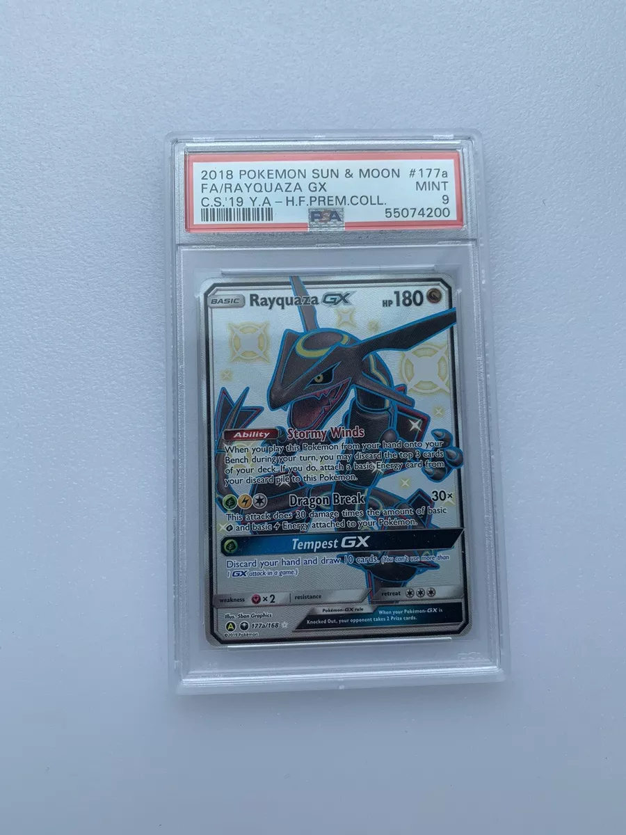 PSA 10] - Shiny Rayquaza GX 177a/168 Hidden Fates Premium Collection