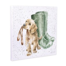Wrendale Designs Hopeful Dog Illustrated Canvas - Decorative Home Accessories