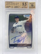 2012 Bowman Chrome Prospects Danny Hultzen Rookie Autograph BGS 9.5 /w 10
