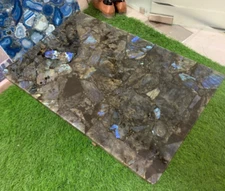 24"x36" Labradorite Coffee Center Table Top Beautiful Art Interior Home Decor