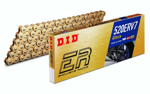 Yamaha YZF R1 / R1M 15-20 DID ERV7 Gold X-Ring Racing Chain 520 x 120 Links - Zdjęcie 1 z 3