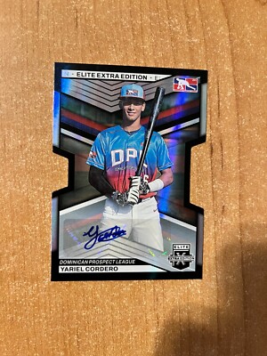 2023 Panini Elite Extra Edition - Yariel Cordero - #187 Die-Cut Auto /399