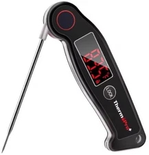 ThermoPro TP19W Waterproof Digital Instant Read Meat Thermometer 4/Kitchen Black