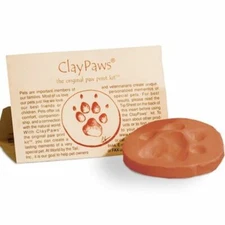 Kelco Paw Print Kit Terra Cotta Memorial Non Toxic Clay Pet Cat Dog