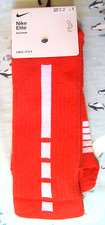 NIKE BASKETBALL "ELITE CUSHIONED" MEN'S/WOMENS CREW SOCKS Orange Medium 6-8/6-10